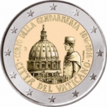 2 EURO 2016 Gendarmerie UNC Vaticaan